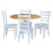 International Concepts 42 in. Dual Drop Leaf Table with 4 Ladder Back Dining Chairs - 5 Piece Dining Set K02-42DP-C08-617-4 - alternate 1